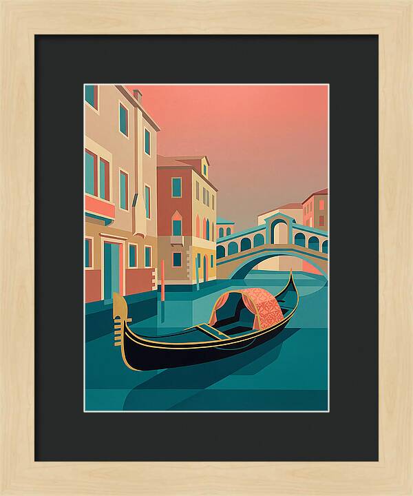 Gondolas Gliding Through Venice