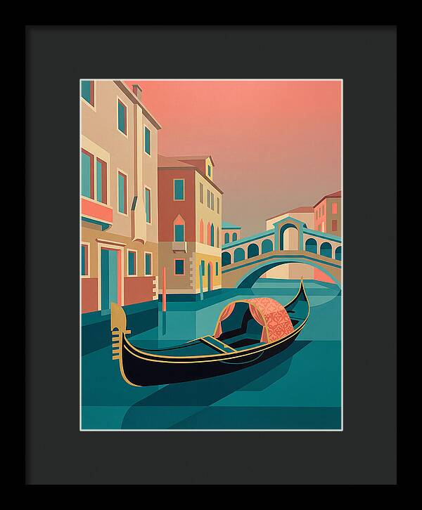 Gondolas Gliding Through Venice