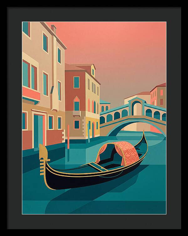 Gondolas Gliding Through Venice
