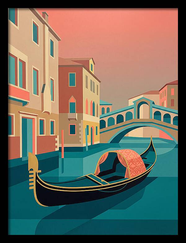 Gondolas Gliding Through Venice
