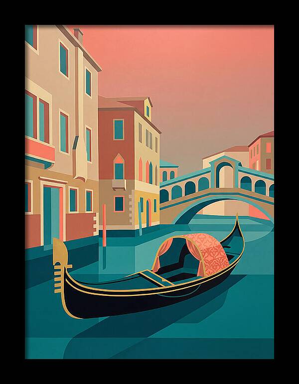 Gondolas Gliding Through Venice