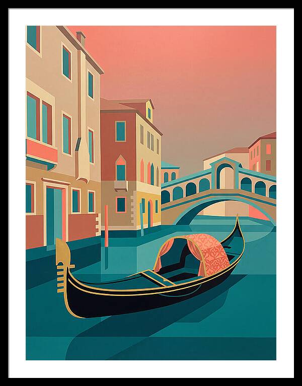 Gondolas Gliding Through Venice