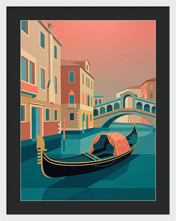 Gondolas Gliding Through Venice
