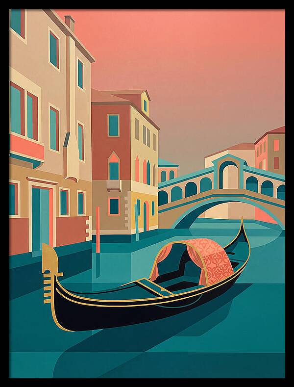 Gondolas Gliding Through Venice