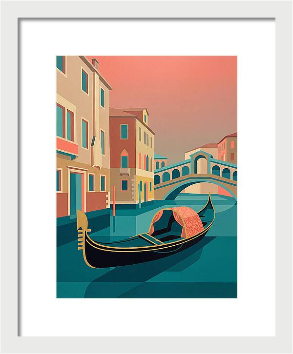 Gondolas Gliding Through Venice