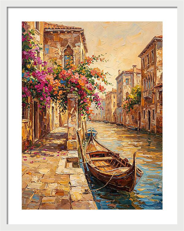 Gondolas Under Venetian Skies