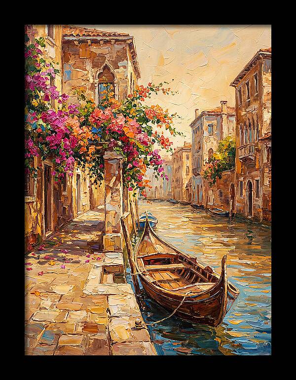 Gondolas Under Venetian Skies