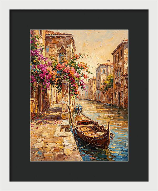 Gondolas Under Venetian Skies