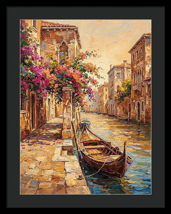 Gondolas Under Venetian Skies