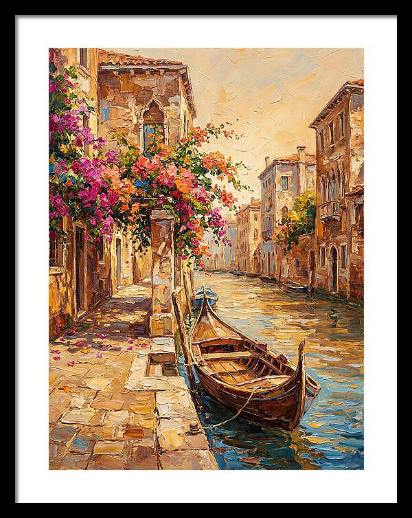 Gondolas Under Venetian Skies