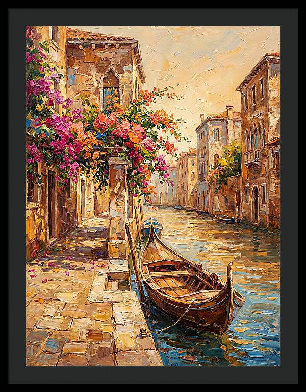 Gondolas Under Venetian Skies