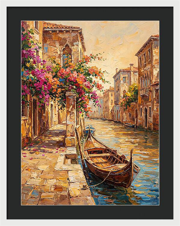 Gondolas Under Venetian Skies
