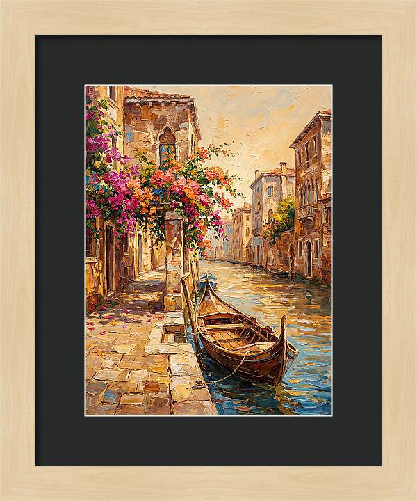 Gondolas Under Venetian Skies