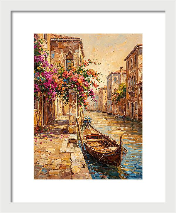 Gondolas Under Venetian Skies