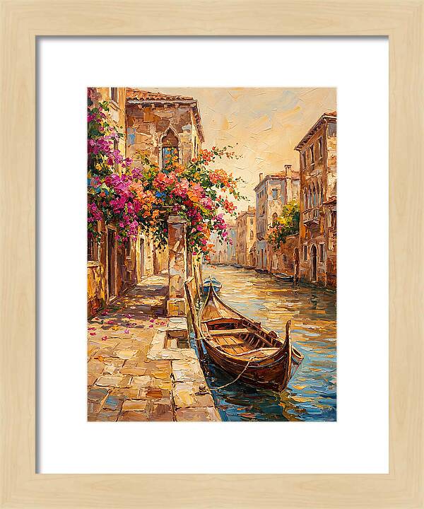 Gondolas Under Venetian Skies