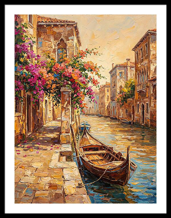 Gondolas Under Venetian Skies