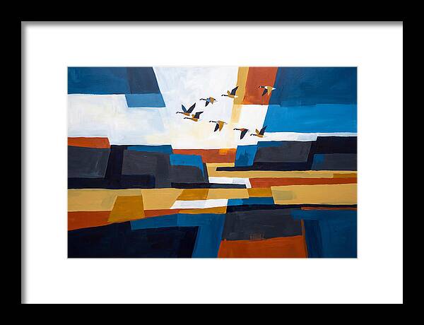 Goose Flying In Formation