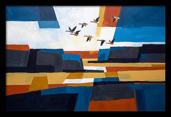 Goose Flying In Formation