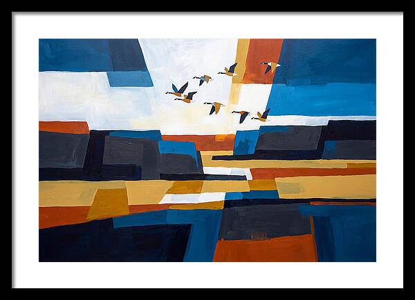 Goose Flying In Formation
