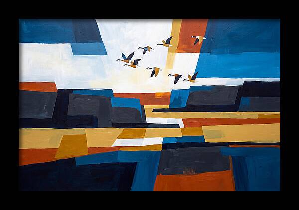 Goose Flying In Formation
