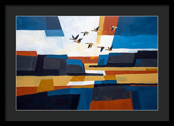 Goose Flying In Formation