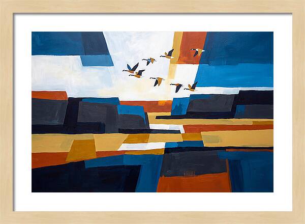 Goose Flying In Formation