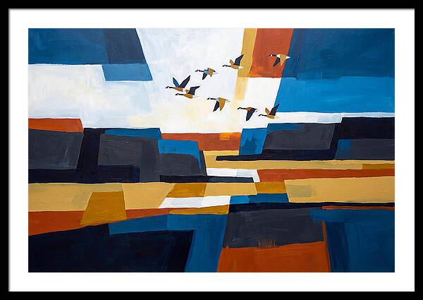Goose Flying In Formation