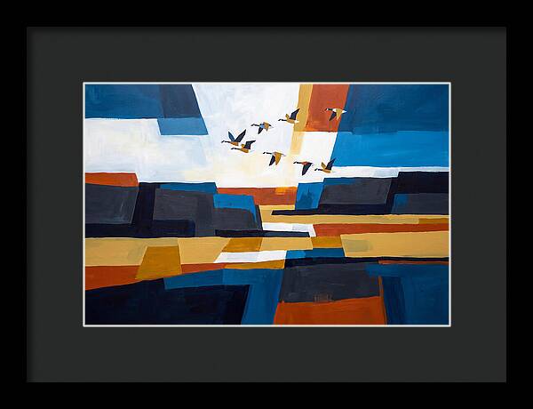 Goose Flying In Formation