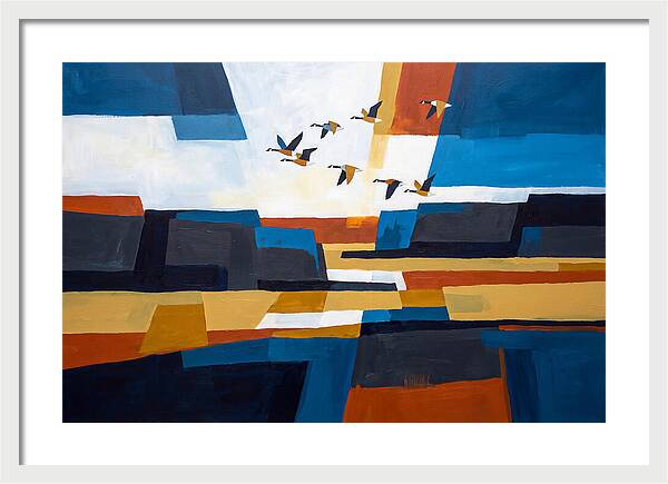 Goose Flying In Formation