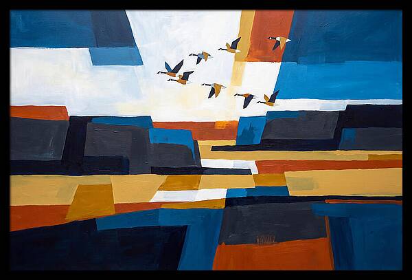 Goose Flying In Formation