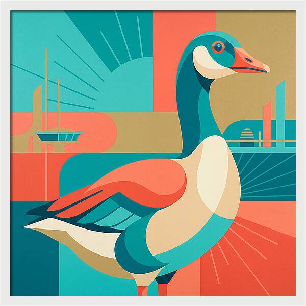 Goose In Vibrant Colors