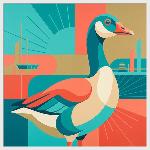 Goose In Vibrant Colors