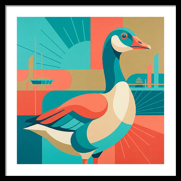 Goose In Vibrant Colors