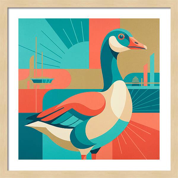 Goose In Vibrant Colors