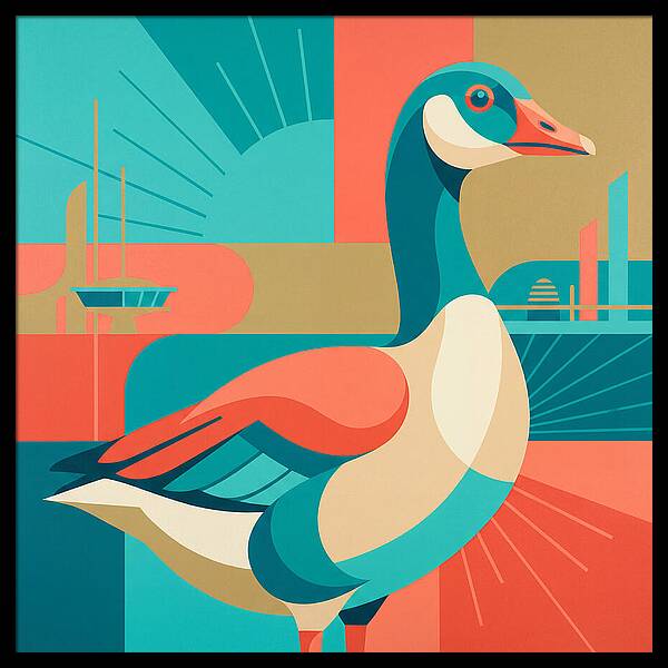 Goose In Vibrant Colors