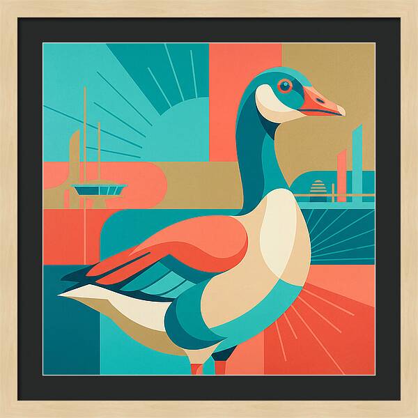 Goose In Vibrant Colors