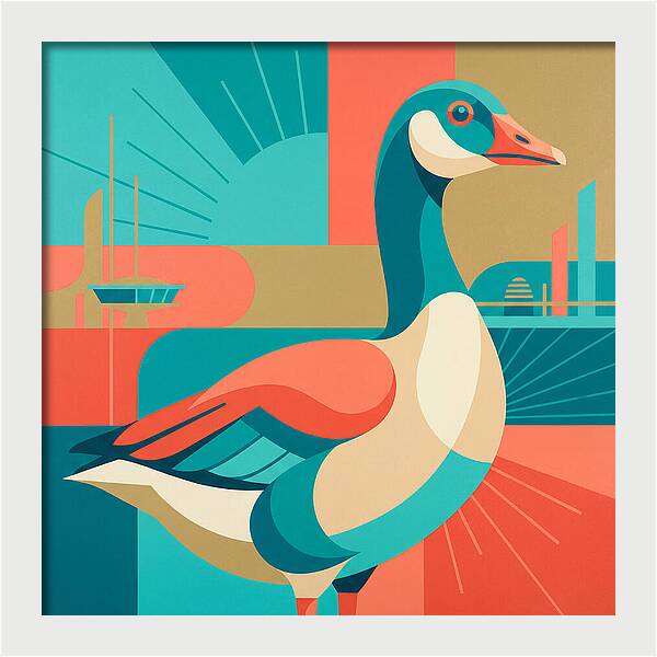 Goose In Vibrant Colors