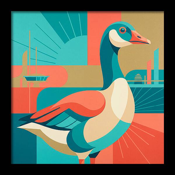 Goose In Vibrant Colors