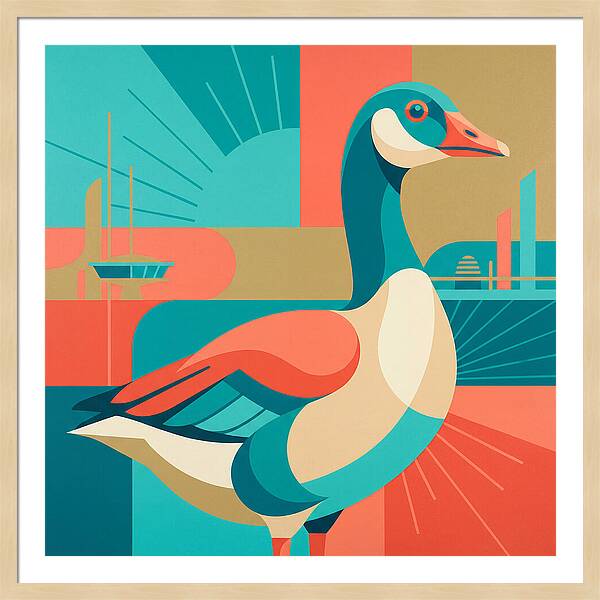 Goose In Vibrant Colors