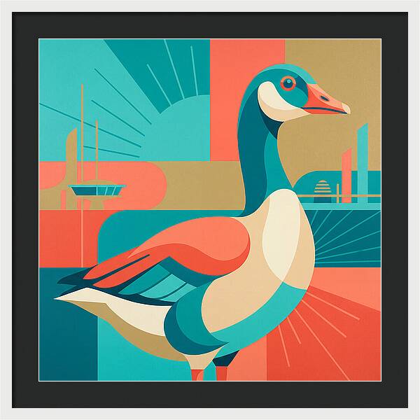 Goose In Vibrant Colors
