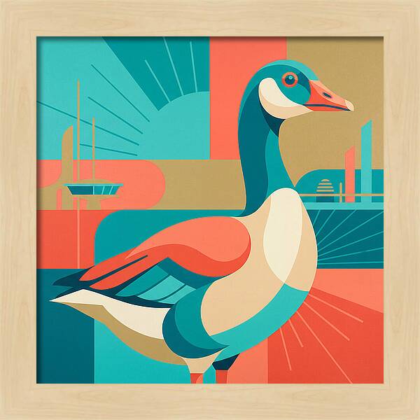 Goose In Vibrant Colors