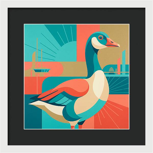 Goose In Vibrant Colors