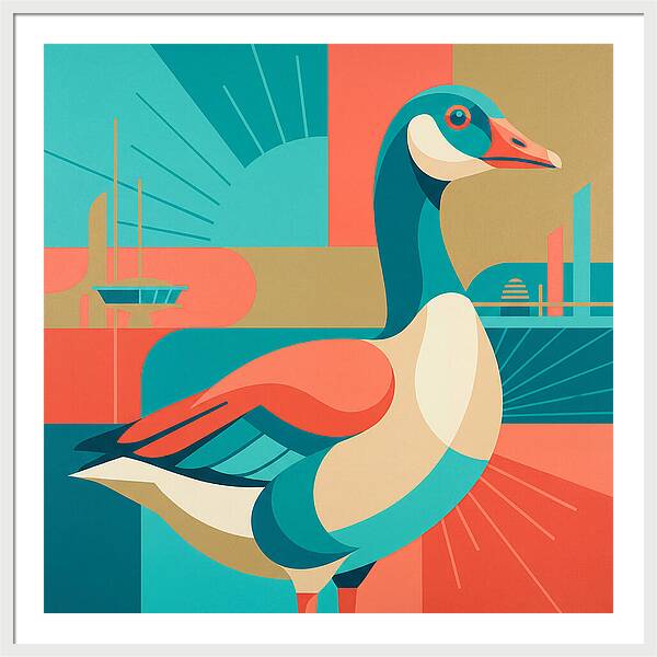 Goose In Vibrant Colors