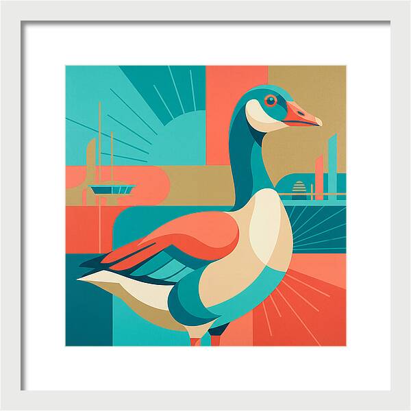Goose In Vibrant Colors