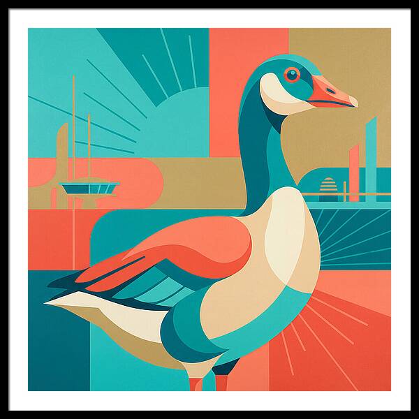 Goose In Vibrant Colors