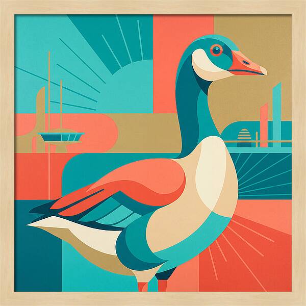 Goose In Vibrant Colors
