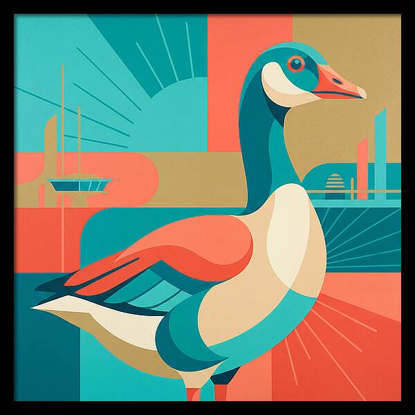 Goose In Vibrant Colors