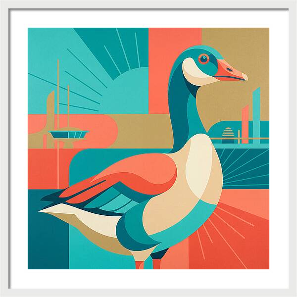 Goose In Vibrant Colors