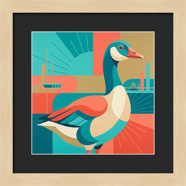 Goose In Vibrant Colors