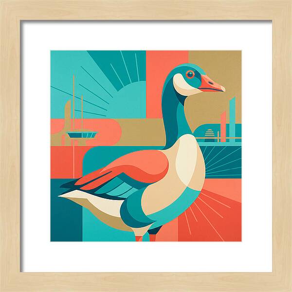 Goose In Vibrant Colors